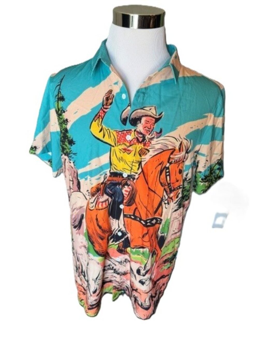 Will Rodgers Button Down Short Sleeve Shirt